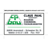 Logo von des Partnerbetrieb Claus Pahl Baugeschäft GmbH